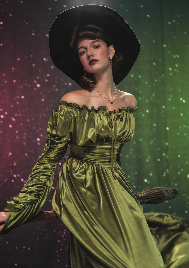 オリーブティントパルテノンドレス