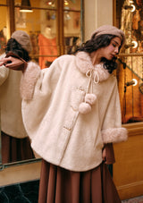 雪の国のお嬢様ケープ