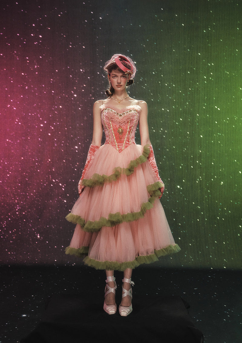 グレープグリンダコルセットドレス（ロング）