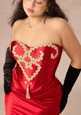 「桃心の女王」コルセットドレス 大きいサイズ