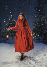 リトルレッドライディングフード ダウンコート