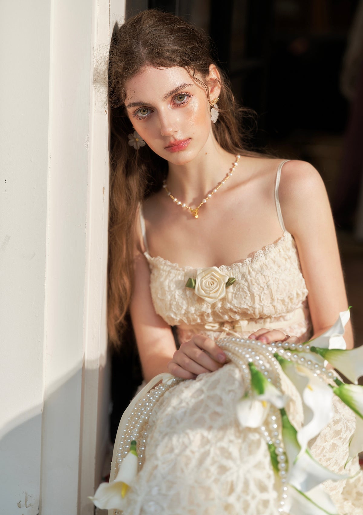 ジャスミン夢捕り網」ドレス