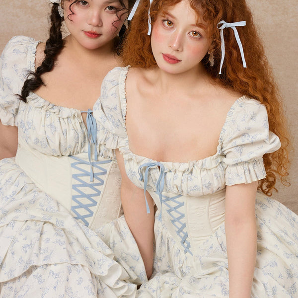 カーブ＆プラス ブルー ドールハウス コルセット ドレス（ショート）