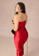 「桃心の女王」コルセットドレス 大きいサイズ