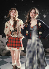 ストロベリーモンブラン ニットカーディガン