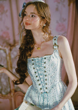 「アフタヌーンスウィートティー」ドレス（ブルー）