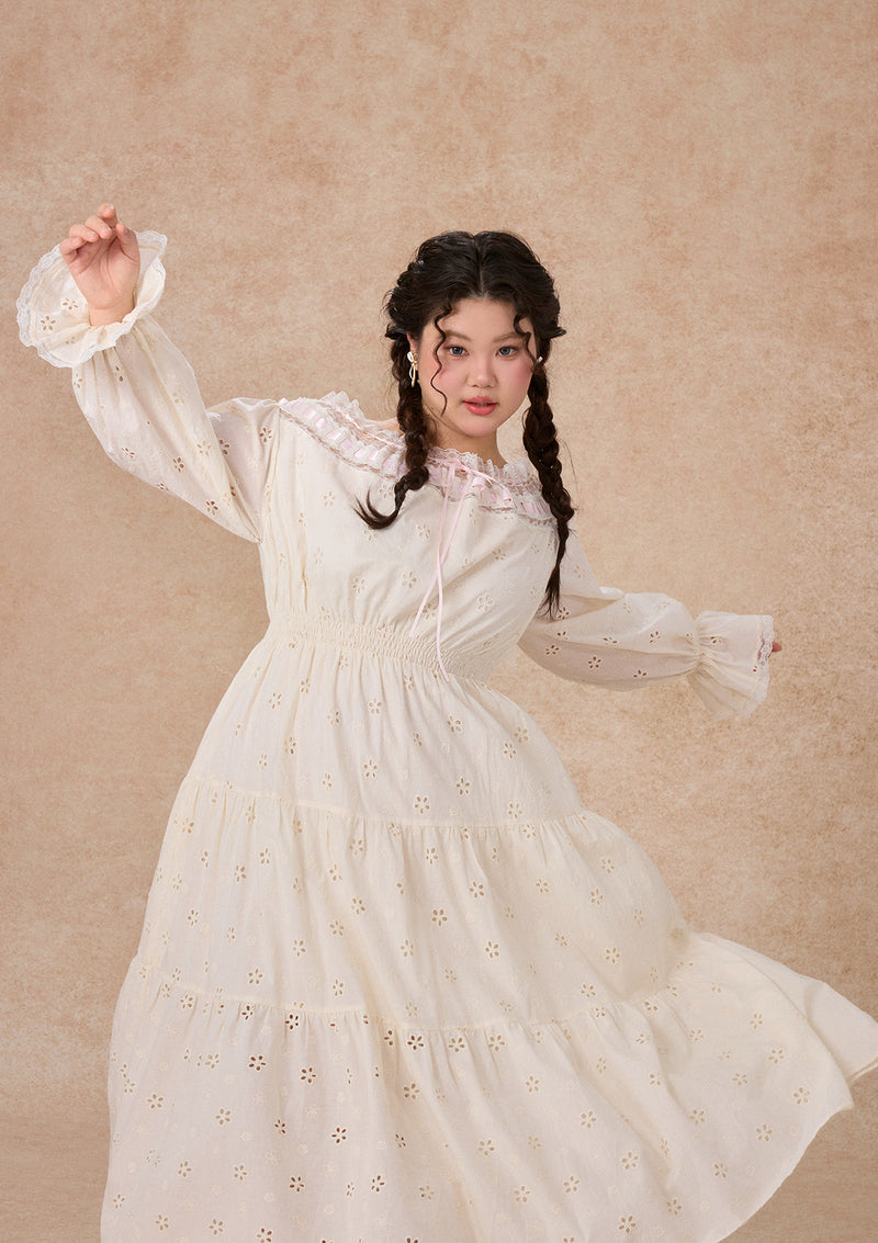 カーブ＆プラス 白椿ドレス