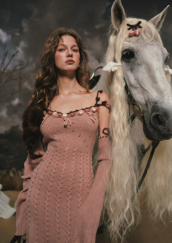 "Floral Juliet" knit dress