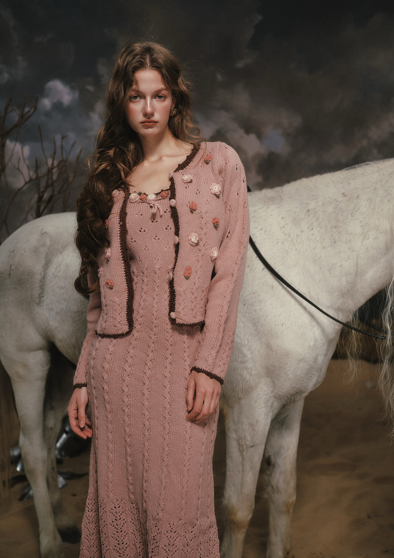 "Floral Juliet" knit dress