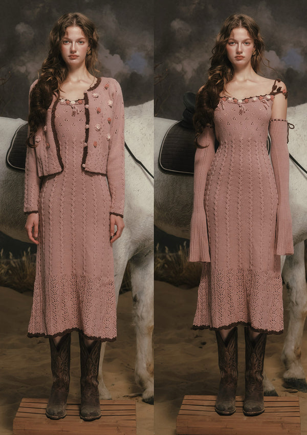 "Floral Juliet" knit dress
