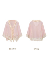 「薄桃色の霞凧」カーディガン