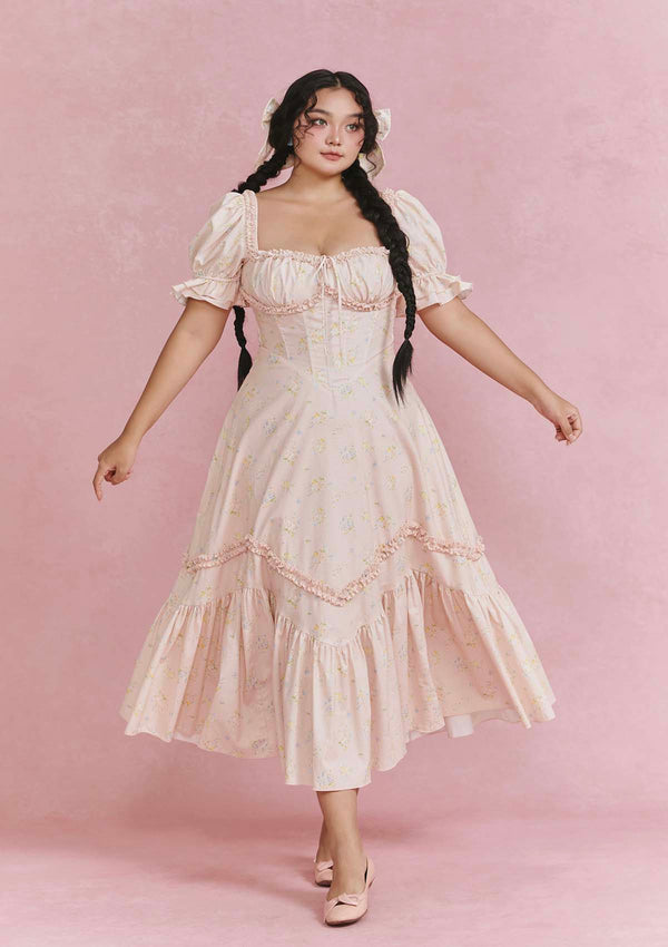 「フローラ」コルセットドレス　大きいサイズ